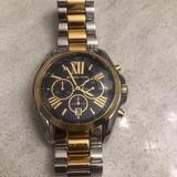 Michael Kors Accessories | Michael Kors Watch Mk-5977 Womens Watch Navy | Color: Gold/Silver | Size: Os
