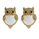Kate Spade Jewelry | Kate Spade Owl Mother Of Pearl Stud Earrings Nwt | Color: Gold/White | Size: Os