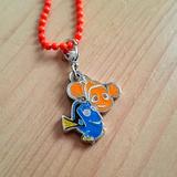 Disney Accessories | Disney Nemo Charm Necklace For Girls | Color: Orange | Size: Osg
