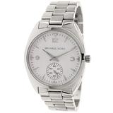 Michael Kors Accessories | Michael Kors Callie Stainless Steel Unisex Watch | Color: Silver | Size: New Battery