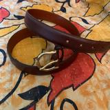 Coach Accessories | Coach Brown Leather Belt | Color: Brown/Gold | Size: 34