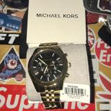 Michael Kors Accessories | Men's Lexington Chronograph Stainless Steel Watch | Color: Black/Gold | Size: Os