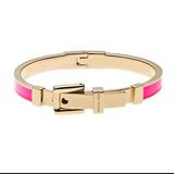 Michael Kors Jewelry | Michael Kors Neon Pink Gold Buckle Bangle | Color: Gold/Pink | Size: Os