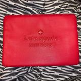 Kate Spade Accessories | Kate Spade Leather Sienna Logo Laptop Sleeve | Color: Red | Size: 15w X 10h X 1d