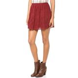 Madewell Skirts | Madewell Maroon Lace Skirt | Color: Red | Size: 6