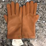 Coach Accessories | Coach Tan Sheep Leather Gloves | Color: Tan | Size: 7