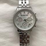 Michael Kors Accessories | Michael Kors Women's Glitz Chronograph Watch | Color: Silver | Size: Os
