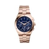 Michael Kors Accessories | Michael Kors Reagan Watch | Color: Blue/Gold/Tan | Size: Os