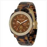 Michael Kors Accessories | Michael Kors Gold &Tortoise Shell Acrylic Watch | Color: Brown/Gold | Size: Os
