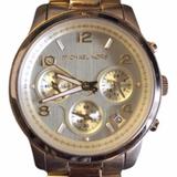 Michael Kors Accessories | Gold Chronograph Plated Stainless Steel Watch | Color: Gold | Size: 42l X 42w X 42h