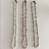 J. Crew Jewelry | J.Crew Set Of Three Pearl Necklaces. | Color: Gold/Gray/White | Size: 29 Long