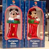 Disney Holiday | Mickey & Minnie Mouse Ornament Set | Color: Black/Red | Size: Os