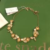 Kate Spade Jewelry | Kate Spade Hplavish Blooms Pearl Gold Necklace | Color: Gold/White | Size: Os