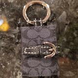 Coach Accessories | Coach Signature Picture Frame Bag Charm | Color: Black/Silver | Size: Os