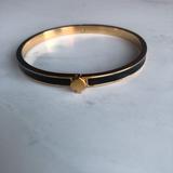 Kate Spade Jewelry | Kate Spade Thin Enamel Spade Bangle | Color: Black/Gold | Size: Os