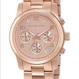 Michael Kors Accessories | Michael Kors Rose Gold Watch - Needs Battery | Color: Gold/Tan | Size: Os