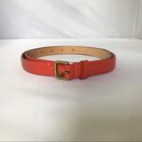 J. Crew Accessories | J.Crew Red Patent Size Small Belt, Gold Hardware | Color: Red | Size: Small (S)