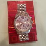 Michael Kors Accessories | Michael Kors Lexington Chronograph Watch | Color: Silver | Size: Os