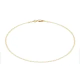 "10k Yellow Gold Mariner Chain Anklet, Women's, Size: 10"""