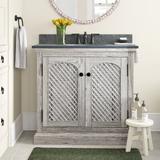 Ophelia & Co. Lunceford 36" Single Bathroom Vanity Set Wood/Granite in Gray, Size 35.0 H x 36.0 W x 22.5 D in | Wayfair