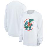 Women's White Florida Gators End Zone Pullover Sweatshirt
