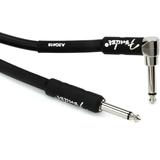 Fender 0990820025 Professional Series Straight to Right Angle Instrument Cable - 10 foot Black