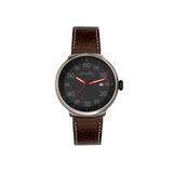 Simplify The 7100 Leather-Band Watch w/Date Black/Dark Brown One Size SIM7106