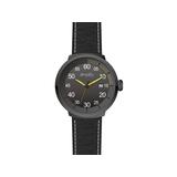 Simplify The 7100 Leather-Band Watch w/Date Black/Black/Gunmetal One Size SIM7105
