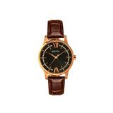 Bertha Prudence Leather-Band Watch - Womens Black/Brown One Size BTHBS1404