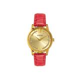 Bertha Prudence Leather-Band Watch - Womens Gold/Pink One Size BTHBS1403