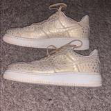 Nike Shoes | Nike Air Force 1 | Color: Gold | Size: 9.5