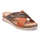 Henry Ferrera Comfort Mag Women's Slide Sandals, Size: 7.5, Brown