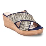 Henry Ferrera Comfort 204 Women's Wedge Sandals, Size: 10, Blue