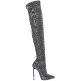 Knee Boots - Gray - Casadei Boots
