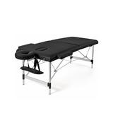 Costway 84 Inch L Portable Adjustable Massage Bed with Carry Case for Facial Salon Spa -Black