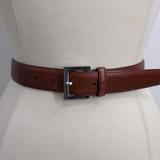 Coach Accessories | Coach Brown Pebble Leather Belt-38 Inches | Color: Brown/Silver | Size: 38 Inches
