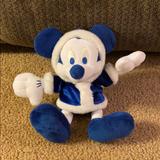 Disney Holiday | Disney Winter Mickey Mouse Stuffed Animal Plush | Color: Blue | Size: Os