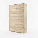 MaximaHouse Milano Murphy Bed w/ Mattress Wood in Brown, Size 85.4 H x 52.3 W x 89.7 D in | Wayfair SVCP-02s