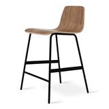 Gus* Modern Lecture Series Bar & Counter Stool Wood/Metal in Brown, Size 32.0 H x 20.0 W x 20.0 D in | Wayfair ECOTLECT-wn
