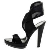 Burberry Shoes | Burberry Mesh Platform Ankle Strap Sandal | Color: Black | Size: 41 European10 Us