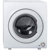 Wuudi 2.6 Cu. Ft. High Efficiency Electric Stackable Dryer w/ Steam Dry in White, Size 27.0 H x 24.0 W x 18.0 D in | Wayfair 0884218607585