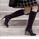 Nine West Shoes | Gorgeous Leather Heeled Boots | Color: Black | Size: 10