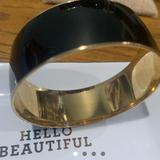 J. Crew Jewelry | Jcrew Bracelet Black Gold Bangle | Color: Black/Gold | Size: Os