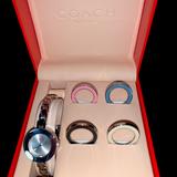 Coach Accessories | Coach Nwot Watch Stainless Steel Color Change Face | Color: Silver/White | Size: Os