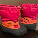 Columbia Shoes | Columbia Waterproof Snow Boots | Color: Orange/Pink | Size: 4bb