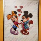 Disney Wall Decor | Mickey And Minnie Framed Poster | Color: White | Size: Os