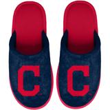 Youth FOCO Navy Cleveland Indians Big Logo Scuff Slippers