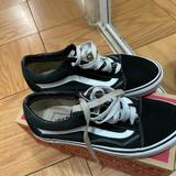 Vans Shoes | Can Old Skool Black Vans | Color: Black/White | Size: 5.5