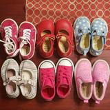 Converse Shoes | 6 Pair Of Size 5 Toddler Shoes | Color: Pink/Red | Size: 5bb