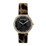 KENDALL + KYLIE Women's Patent Leather Strap Watch, Size: Large, Multicolor